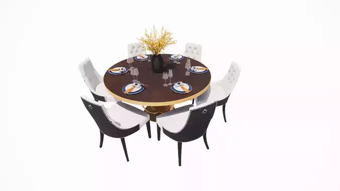 dining table 3D print model