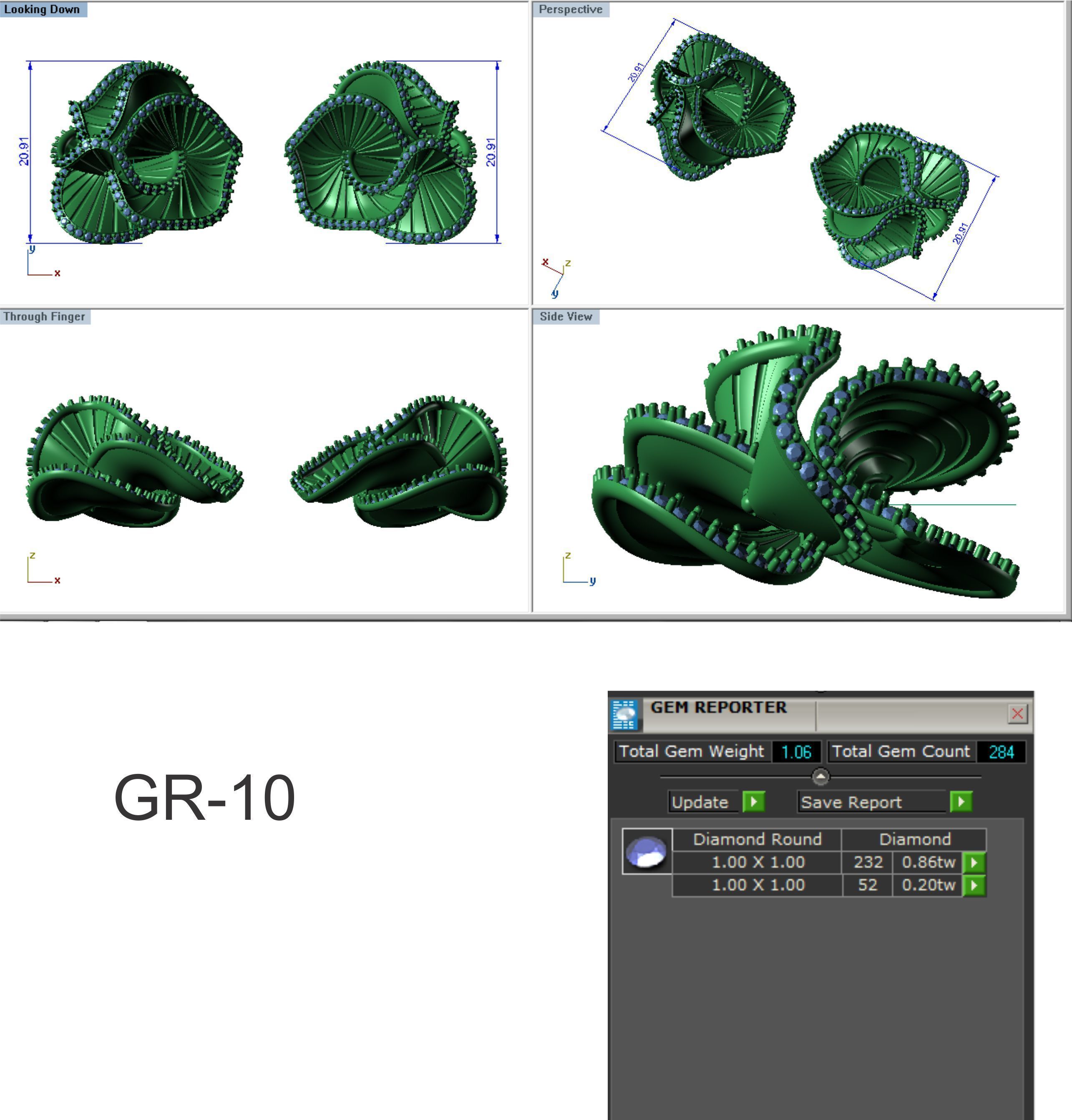 Women Earrings 3dm render detail 3D print model_8