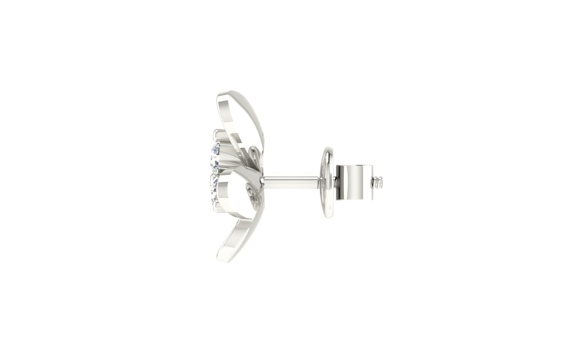 Women Earrings 3dm stl render detail 3D print model_6