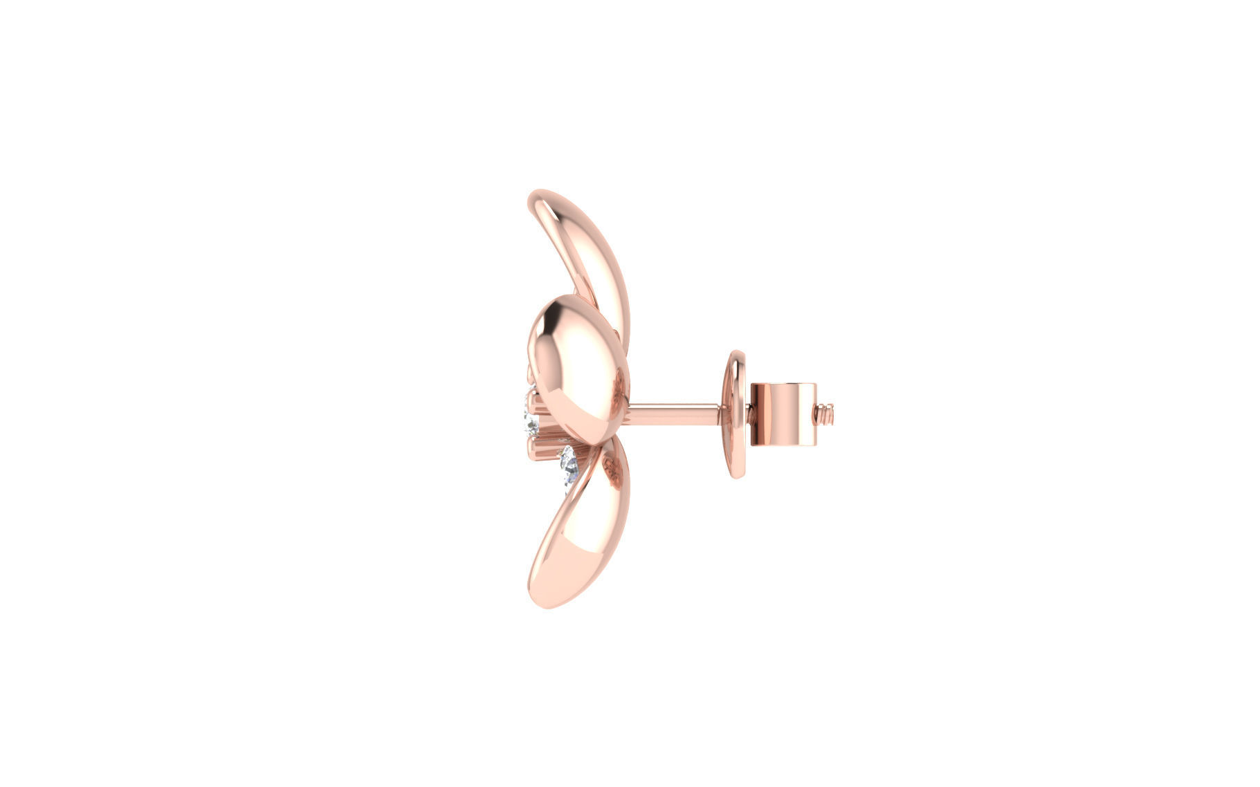 Women Earrings 3dm stl render detail 3D print model_5