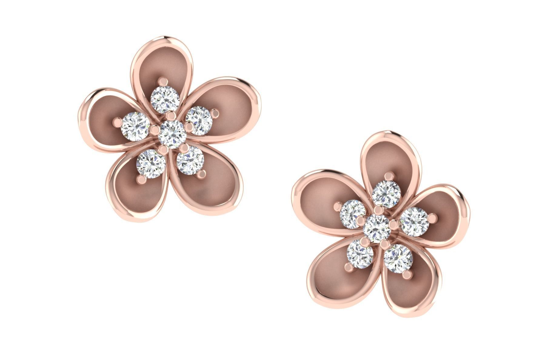 Women Earrings 3dm stl render detail 3D print model_1