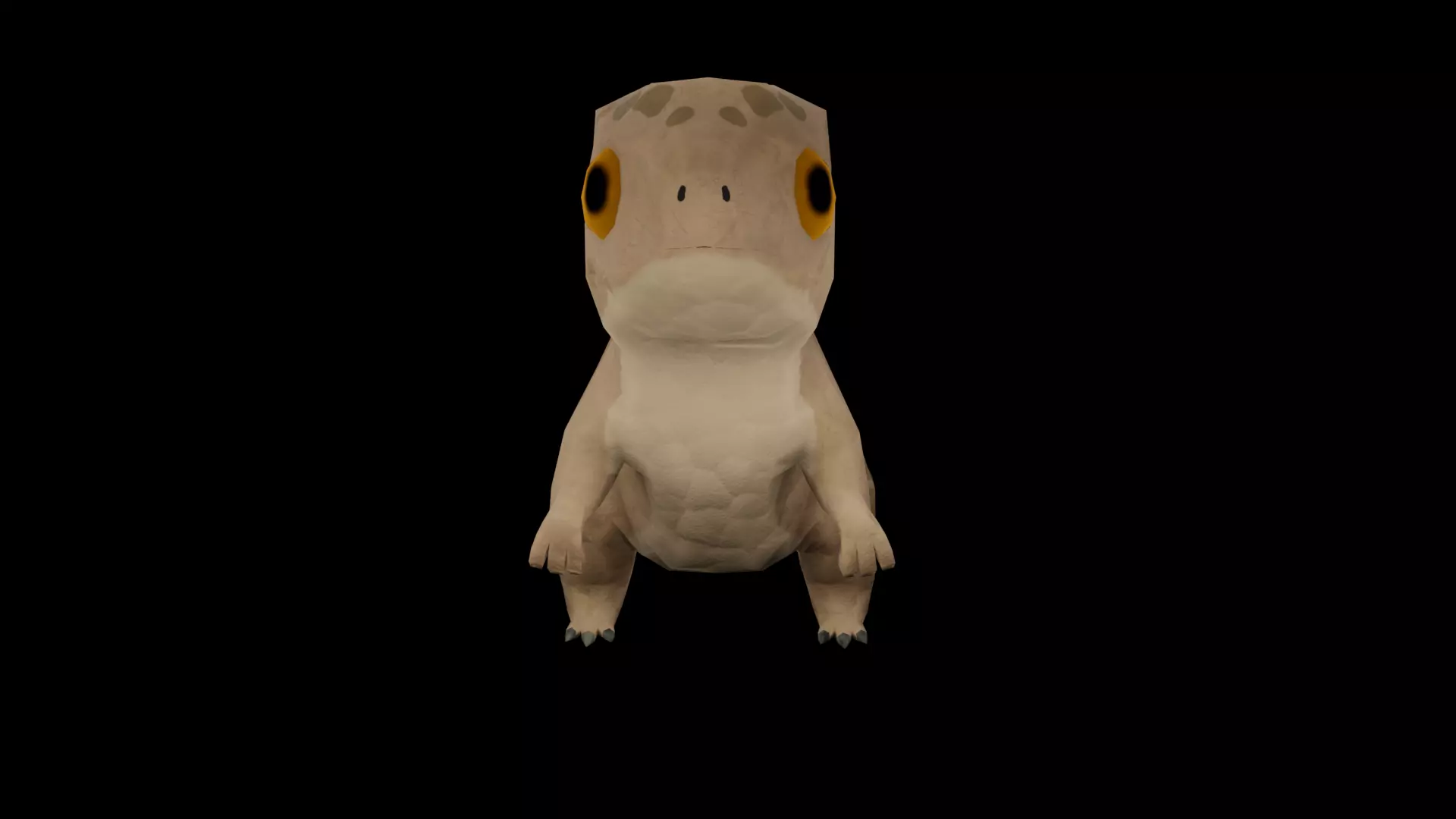 Dinosaur cute Low-poly 3D model_0