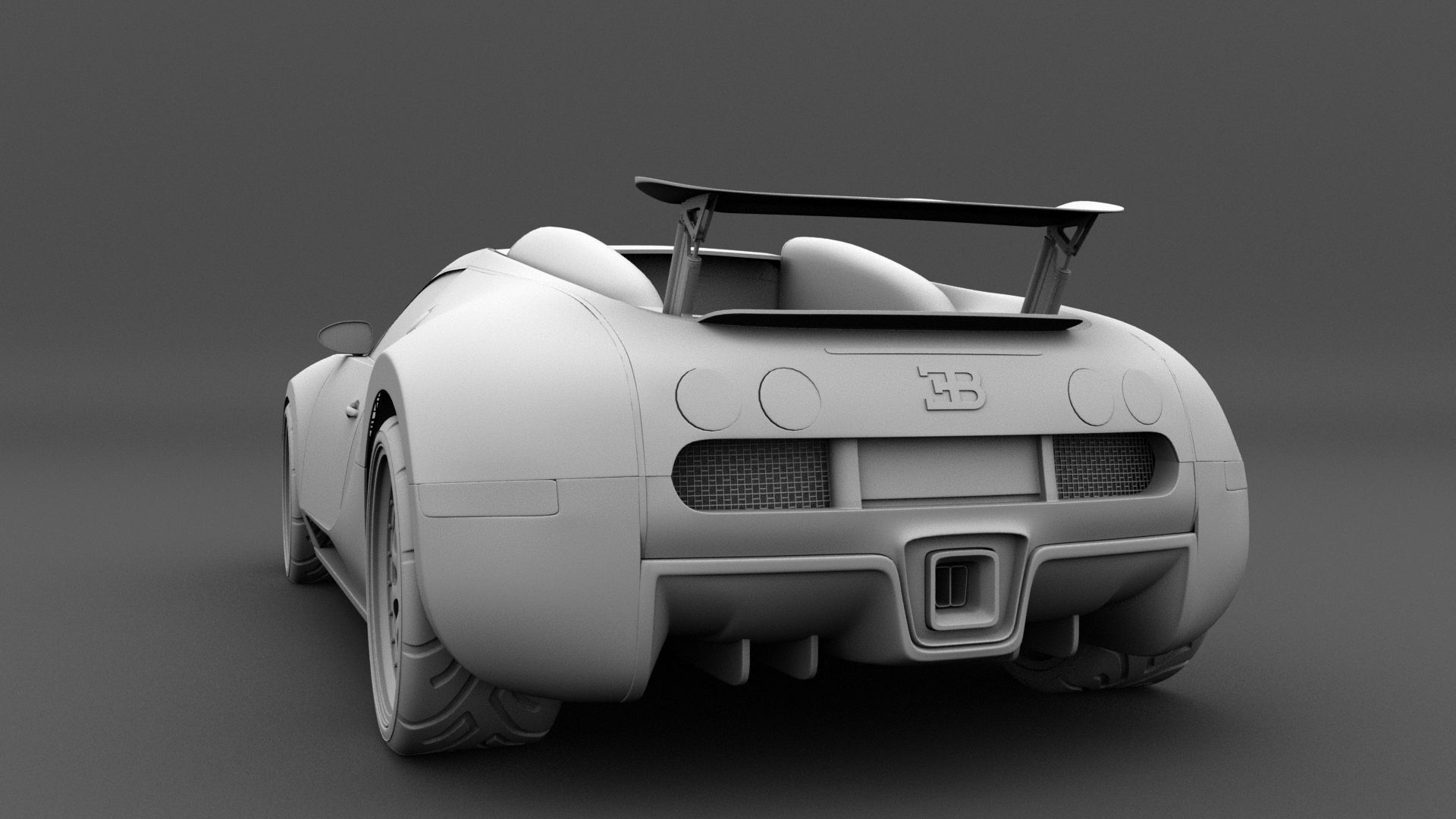 Bugatti Veyron 3D model_9