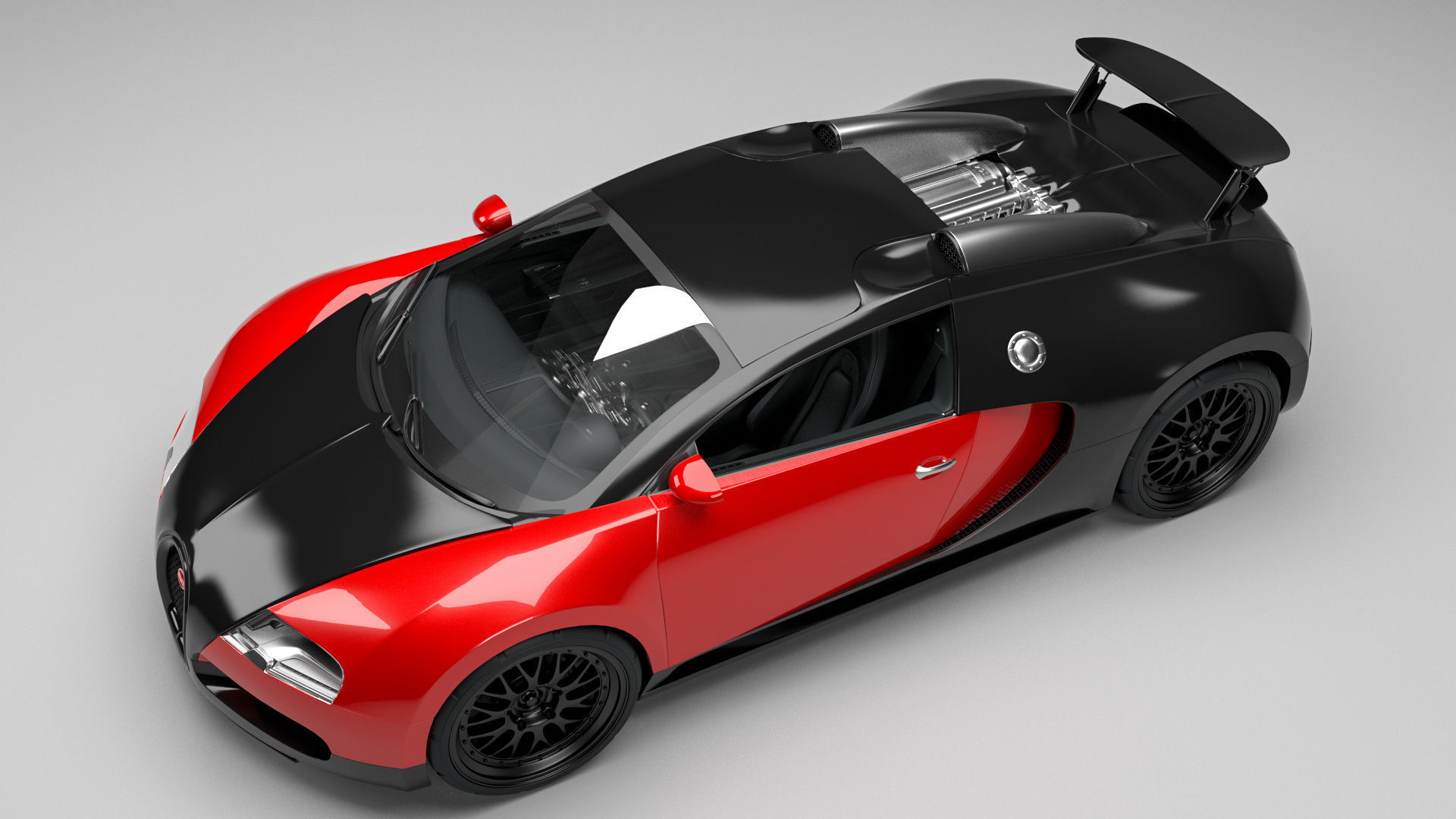 Bugatti Veyron 3D model_2