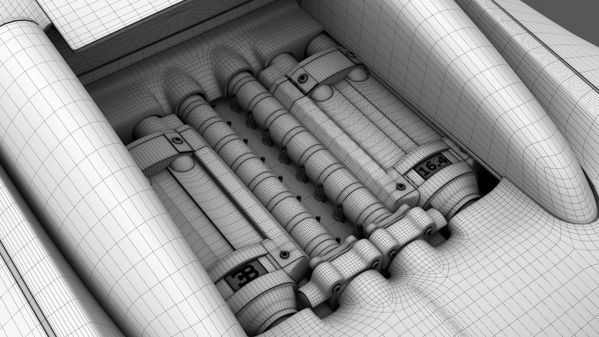 Bugatti Veyron 3D model_12