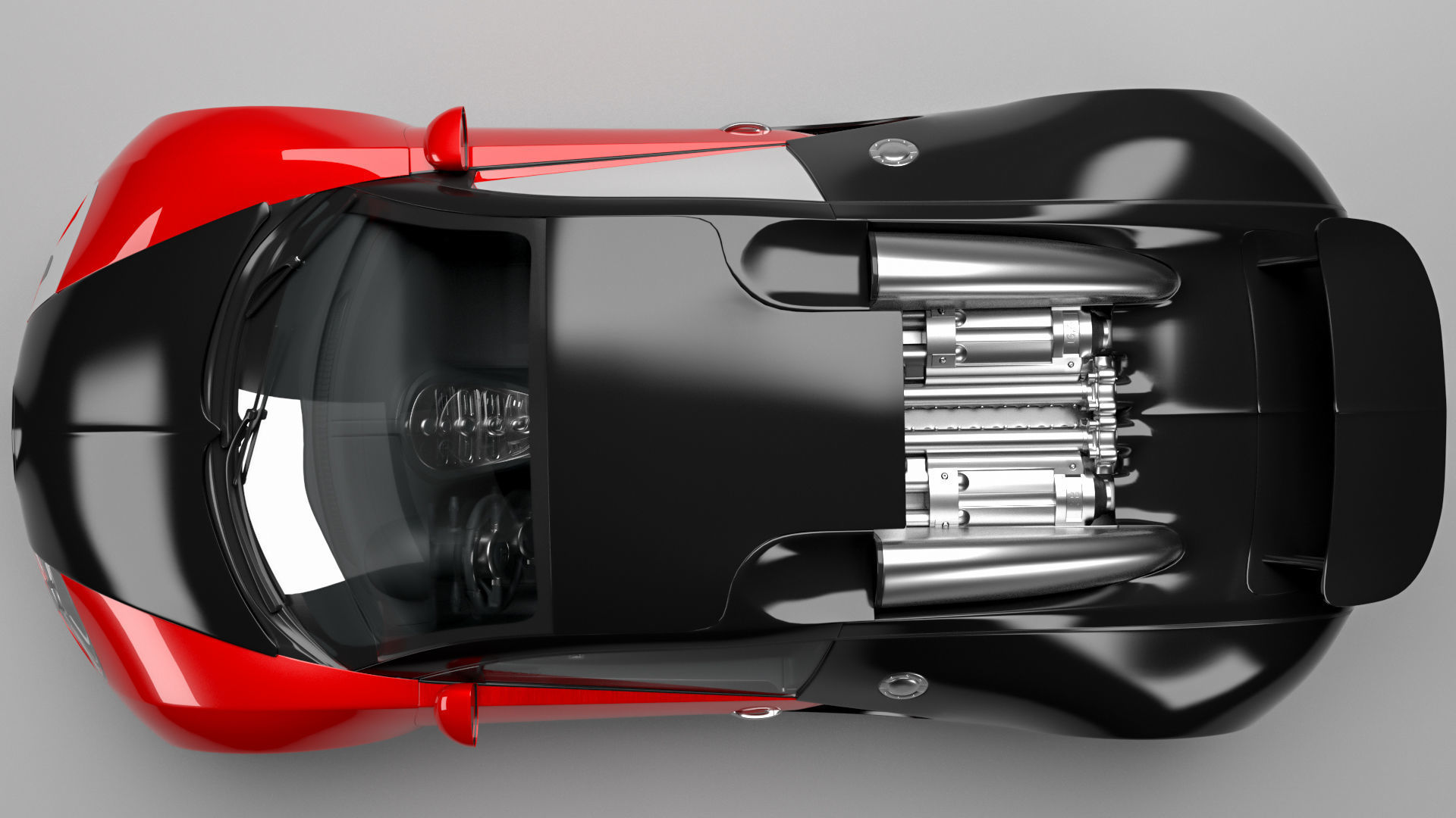 Bugatti Veyron 3D model_4