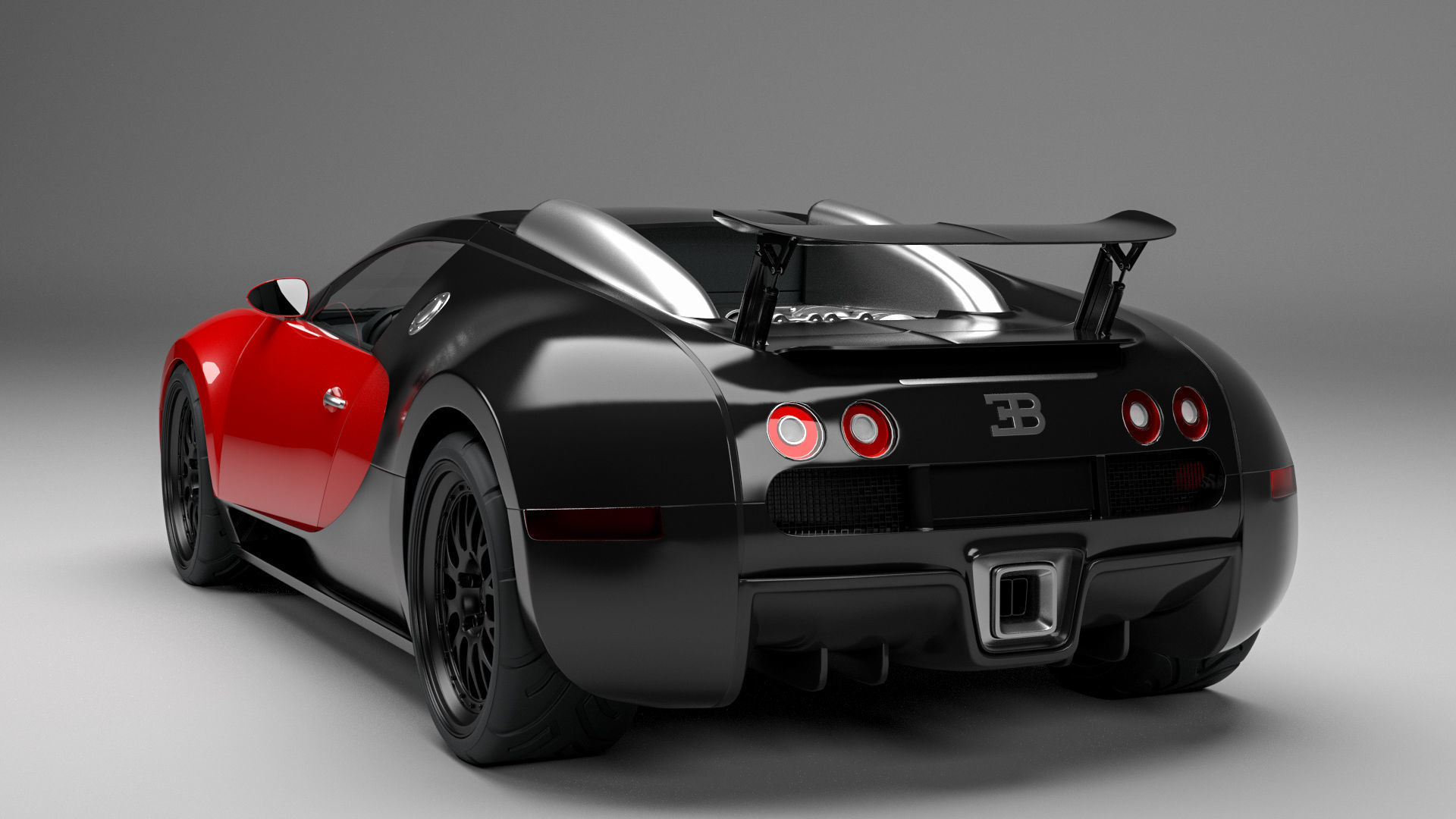 Bugatti Veyron 3D model_3