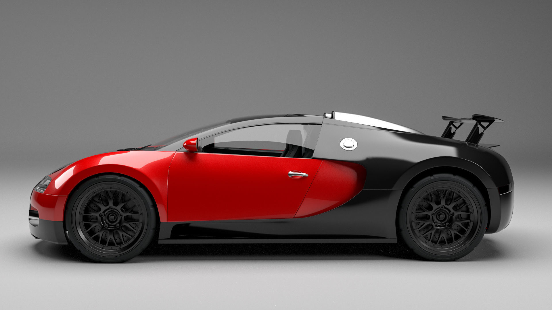Bugatti Veyron 3D model_1