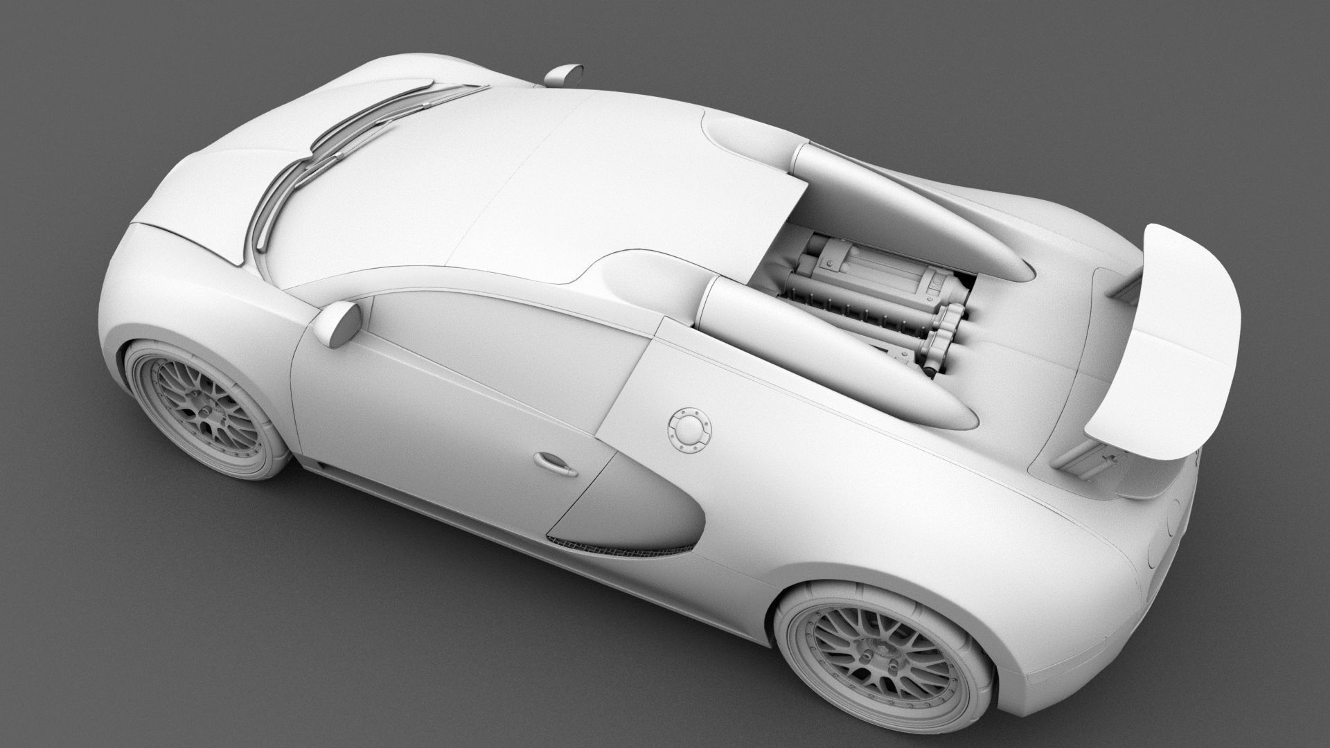 Bugatti Veyron 3D model_8