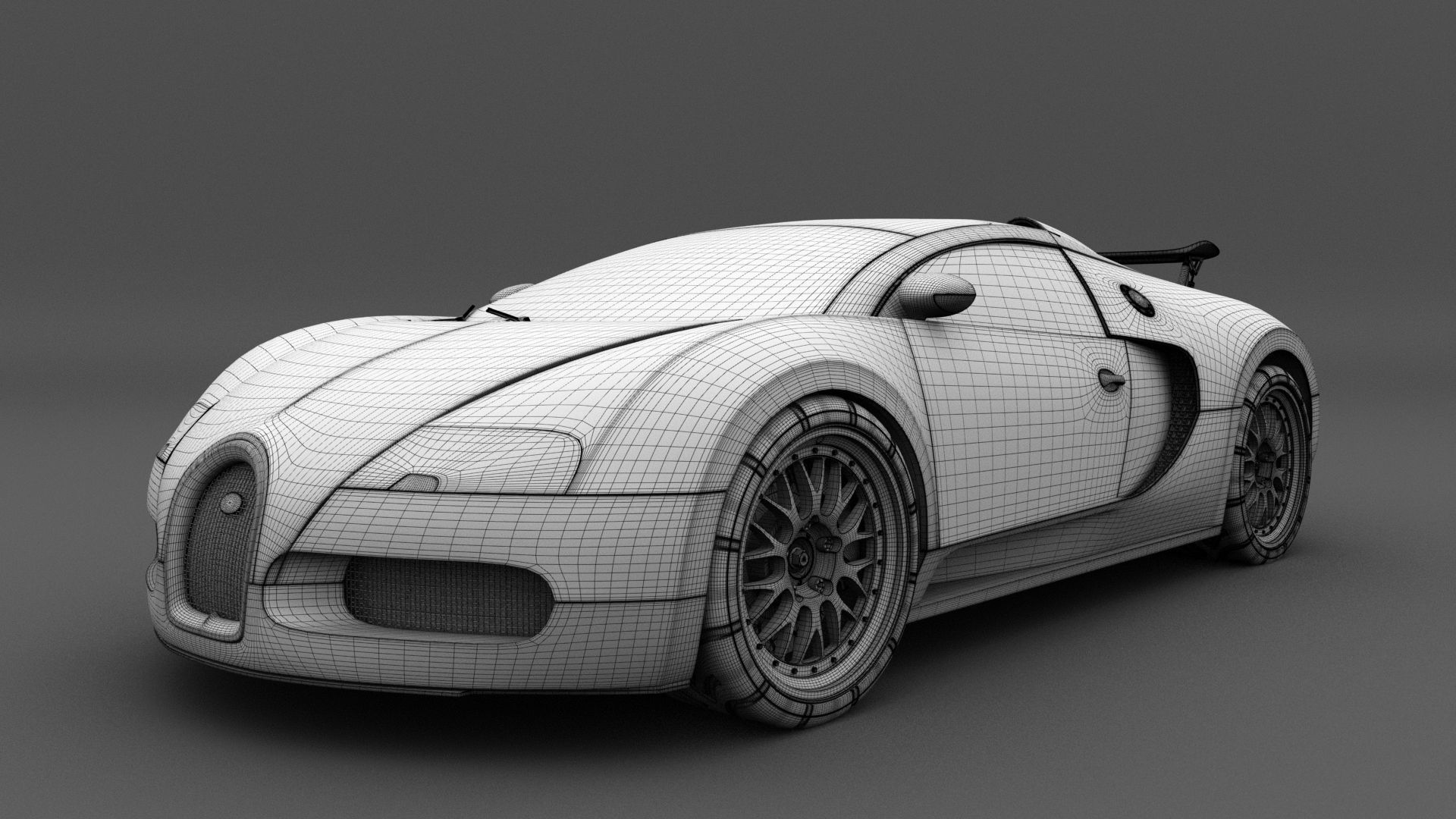 Bugatti Veyron 3D model_10