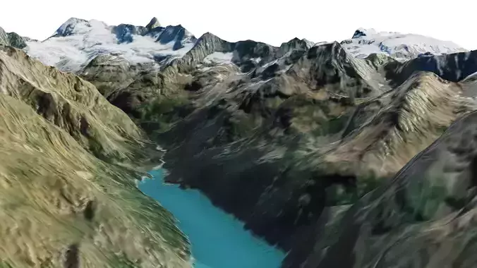 Glacier Mountain 3D model