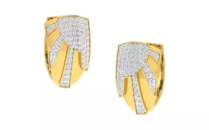 Women Earrings 3dm render detail