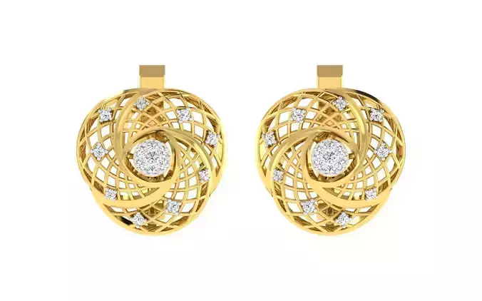 Women Earrings 3dm render detail 3D print model