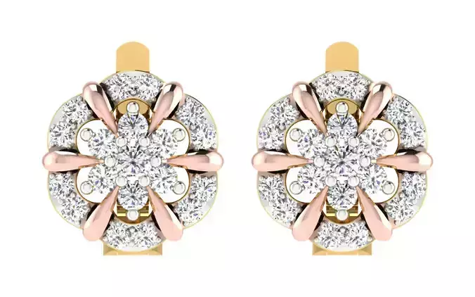Women Earrings 3dm render detail 3D print model