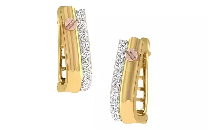 Women Earrings 3dm render detail 3D print model