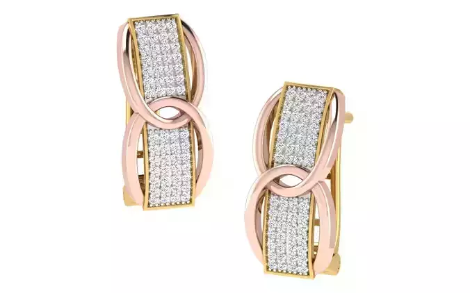 Women Earrings 3dm render detail 3D print model