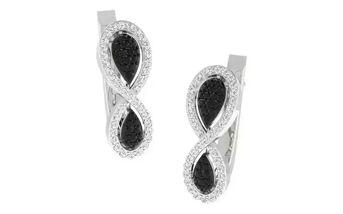 Women Earrings 3dm stl render detail 3D print model