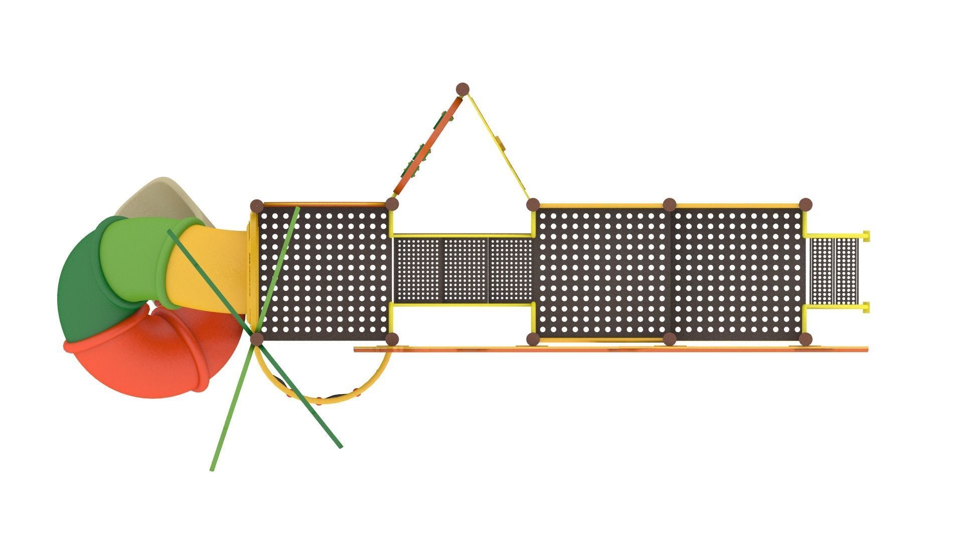 Jungle Playground Low-poly 3D model_9