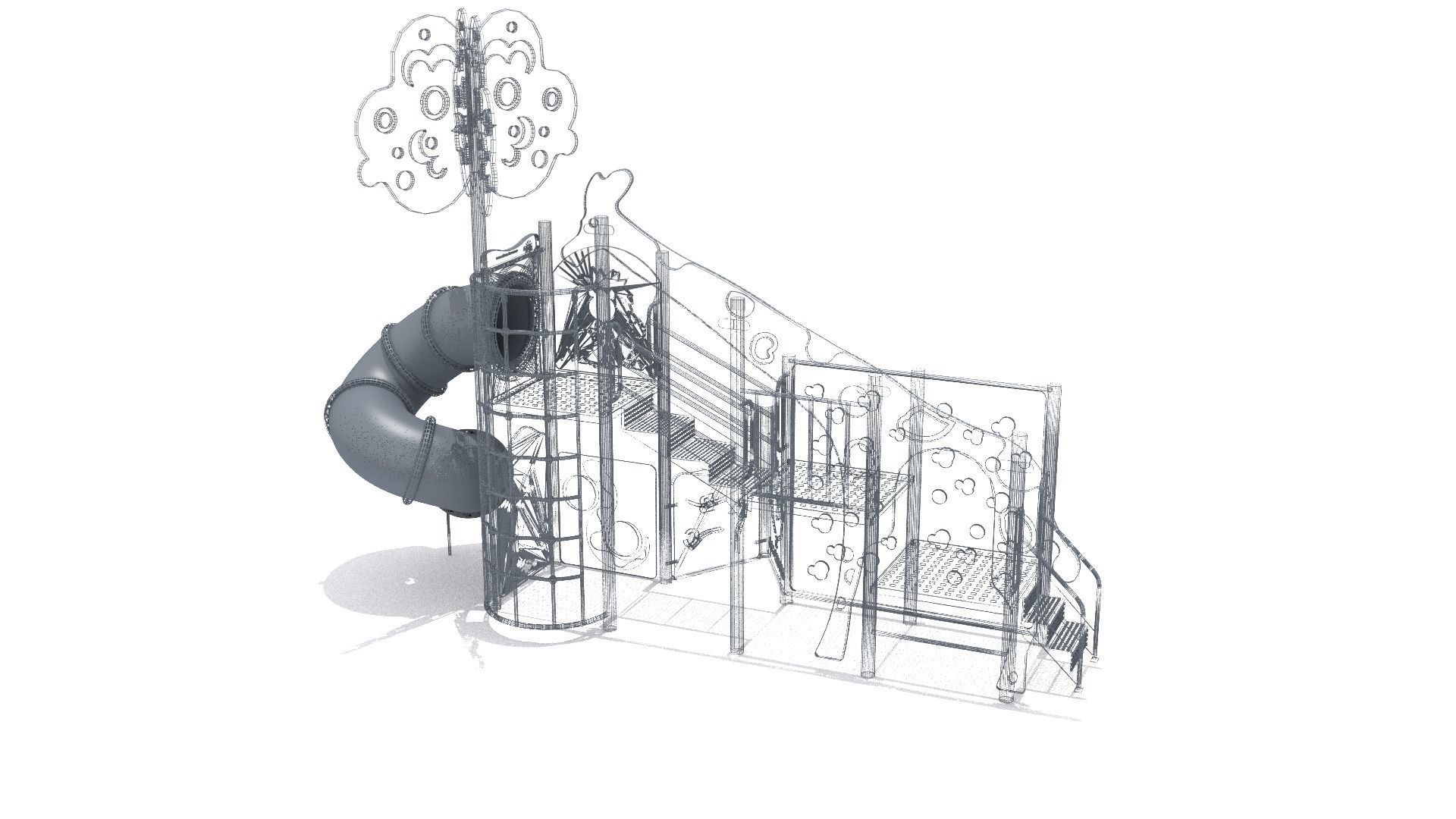 Jungle Playground Low-poly 3D model_10