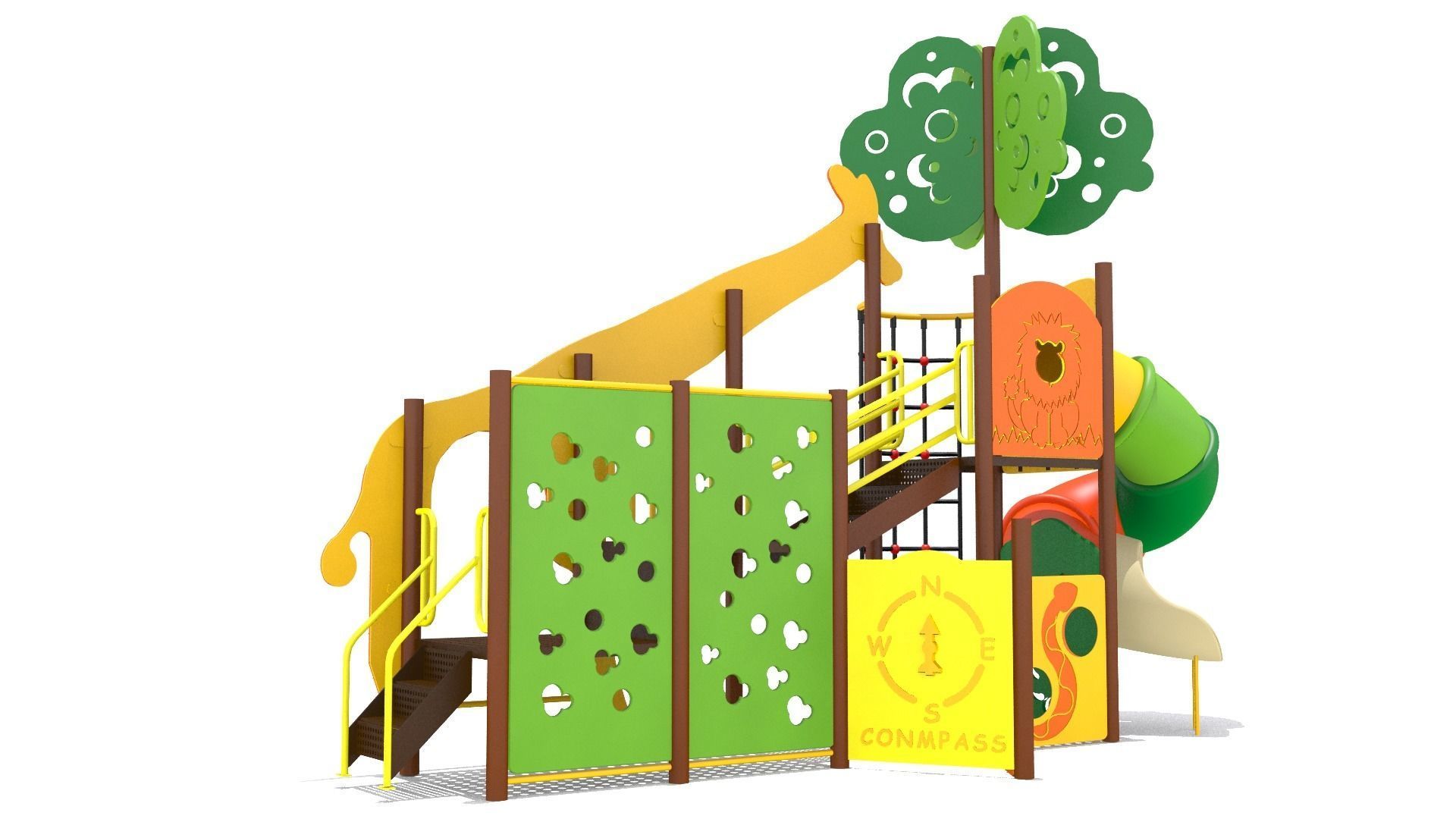 Jungle Playground Low-poly 3D model_2