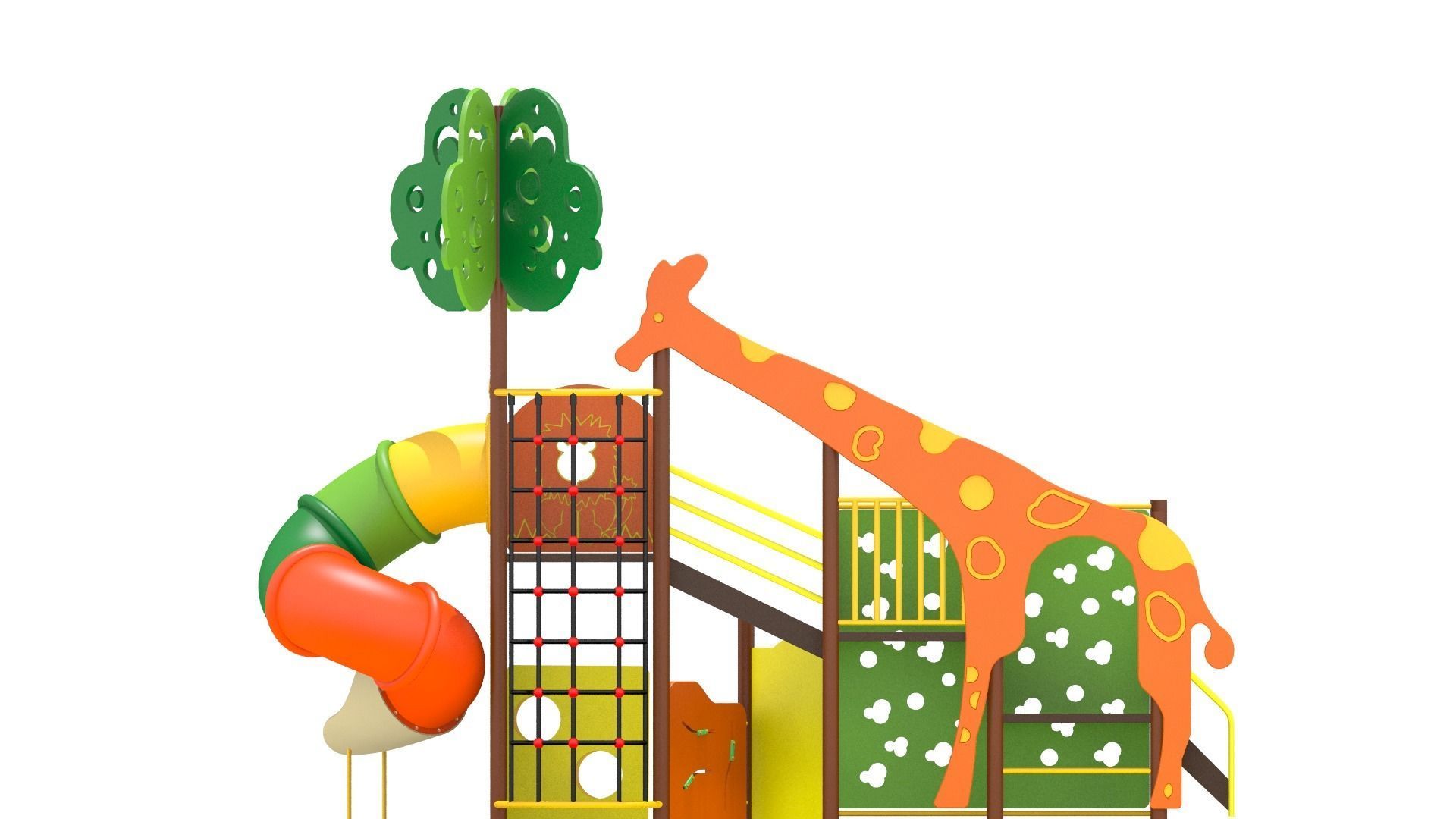 Jungle Playground Low-poly 3D model_6