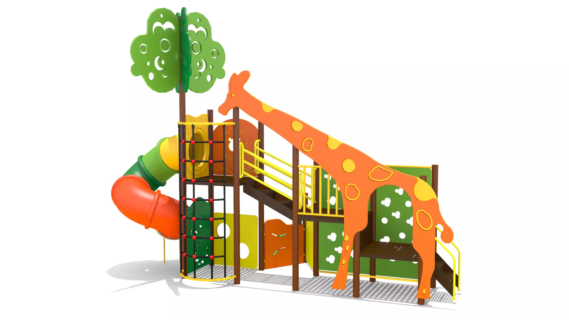 Jungle Playground Low-poly 3D model_0