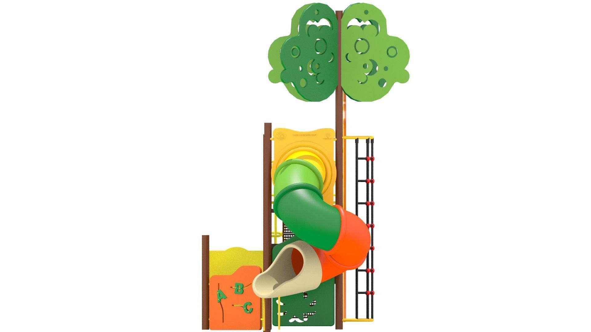 Jungle Playground Low-poly 3D model_8