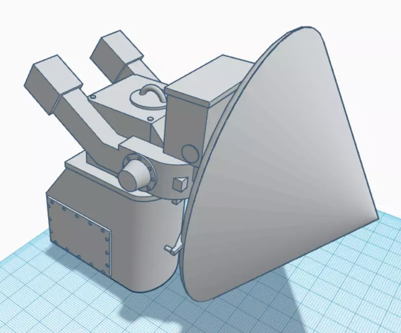AN SPN 46 Radar Aircraft Approach Radar 3D print model