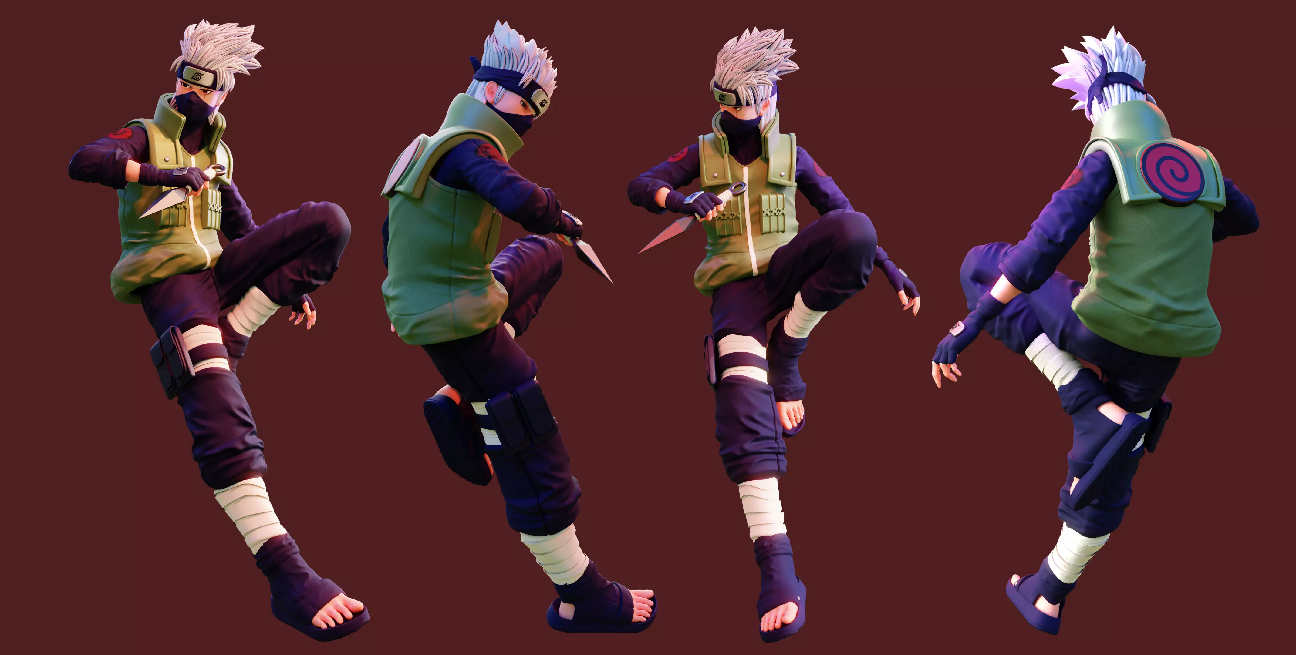 Kakashi Hatake 3D model