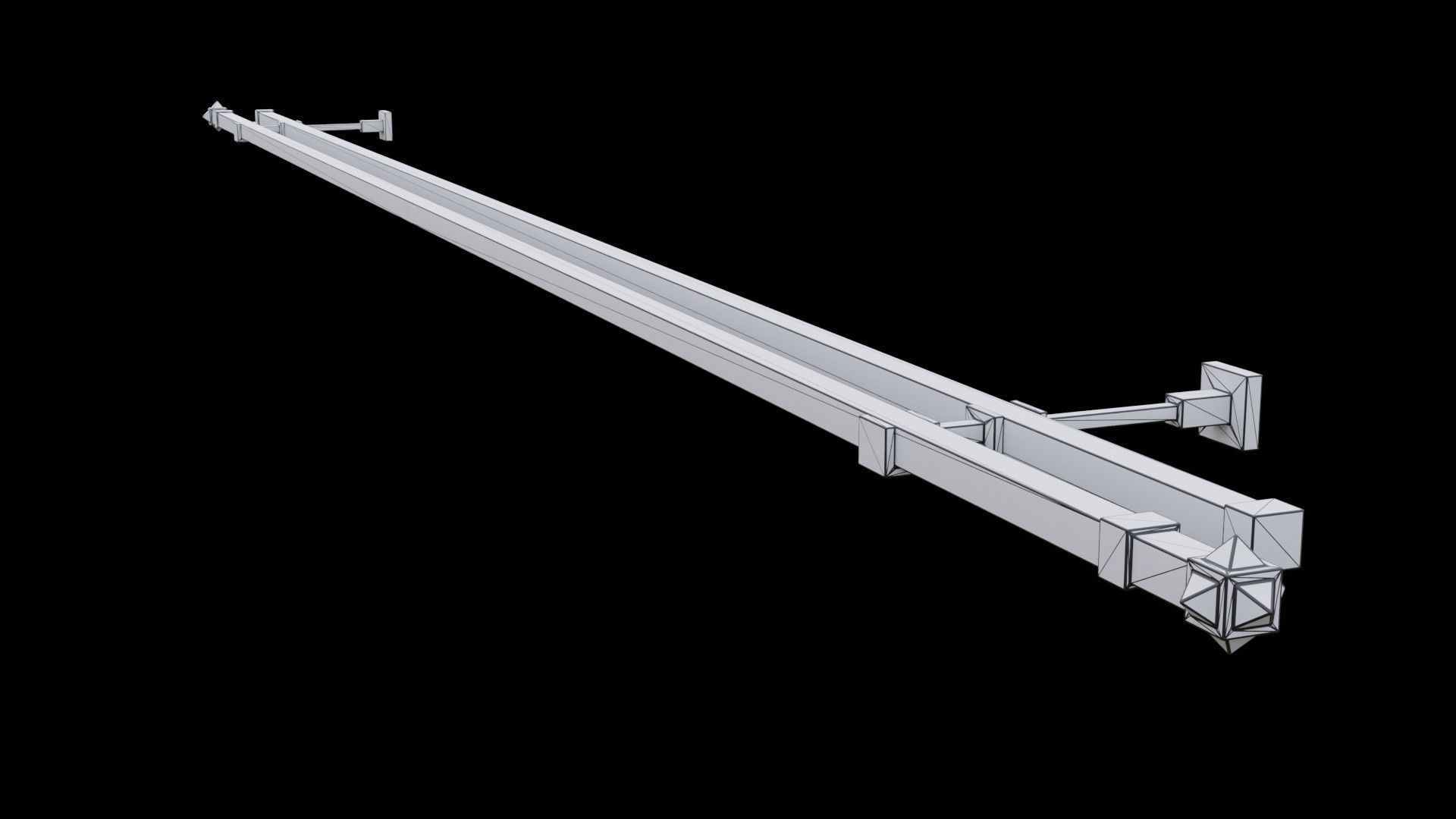 Curtain Rod Collection 3D model_21