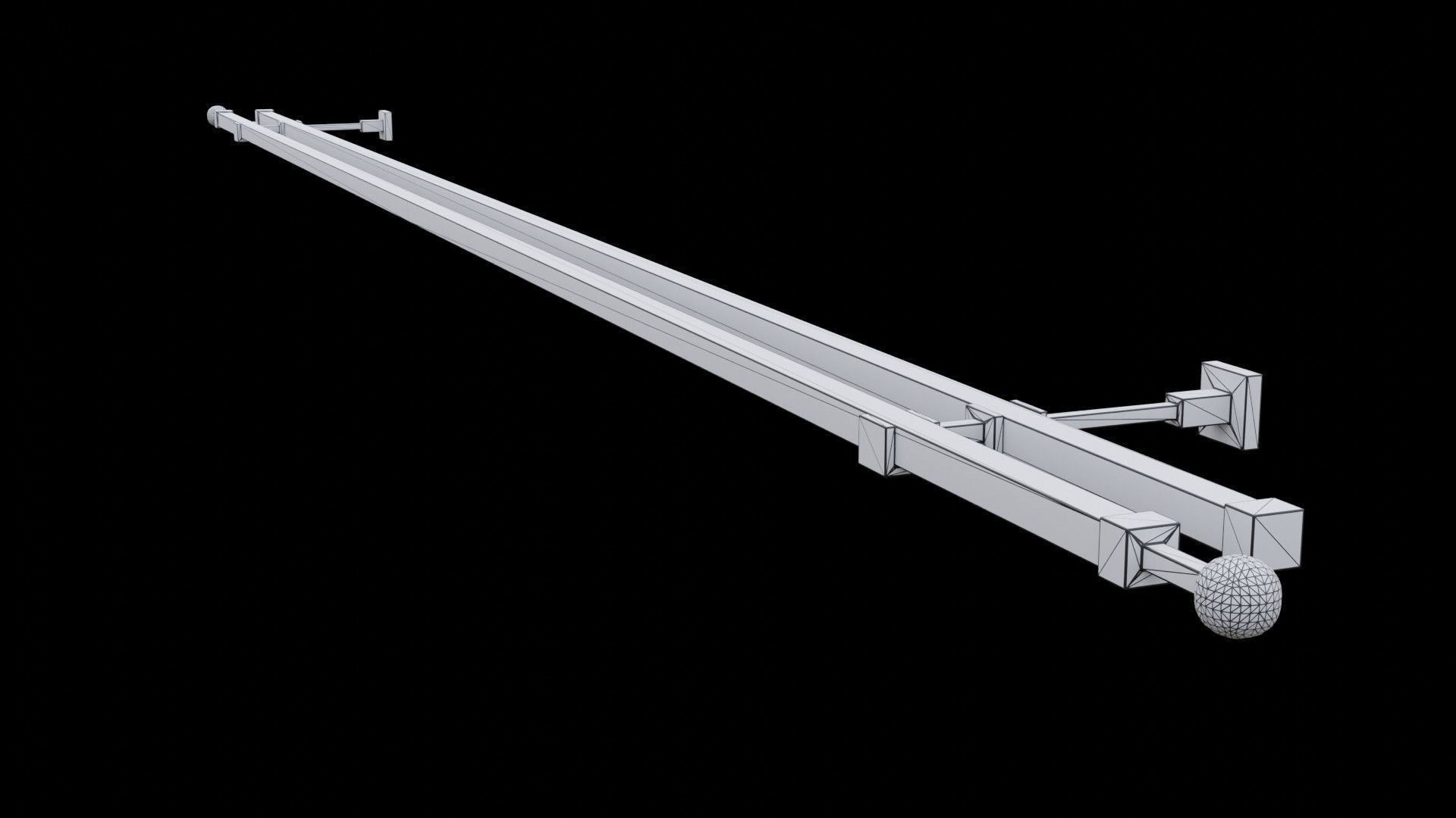 Curtain Rod Collection 3D model_15