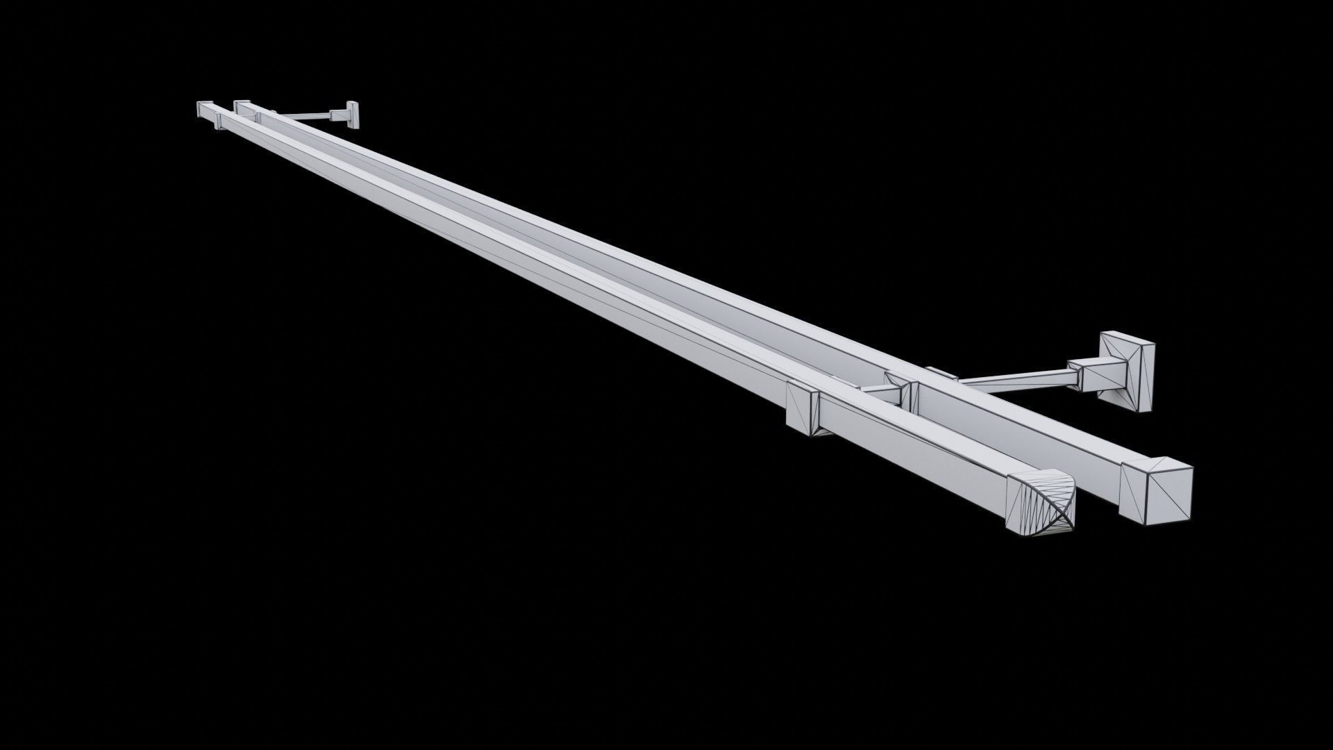 Curtain Rod Collection 3D model_29