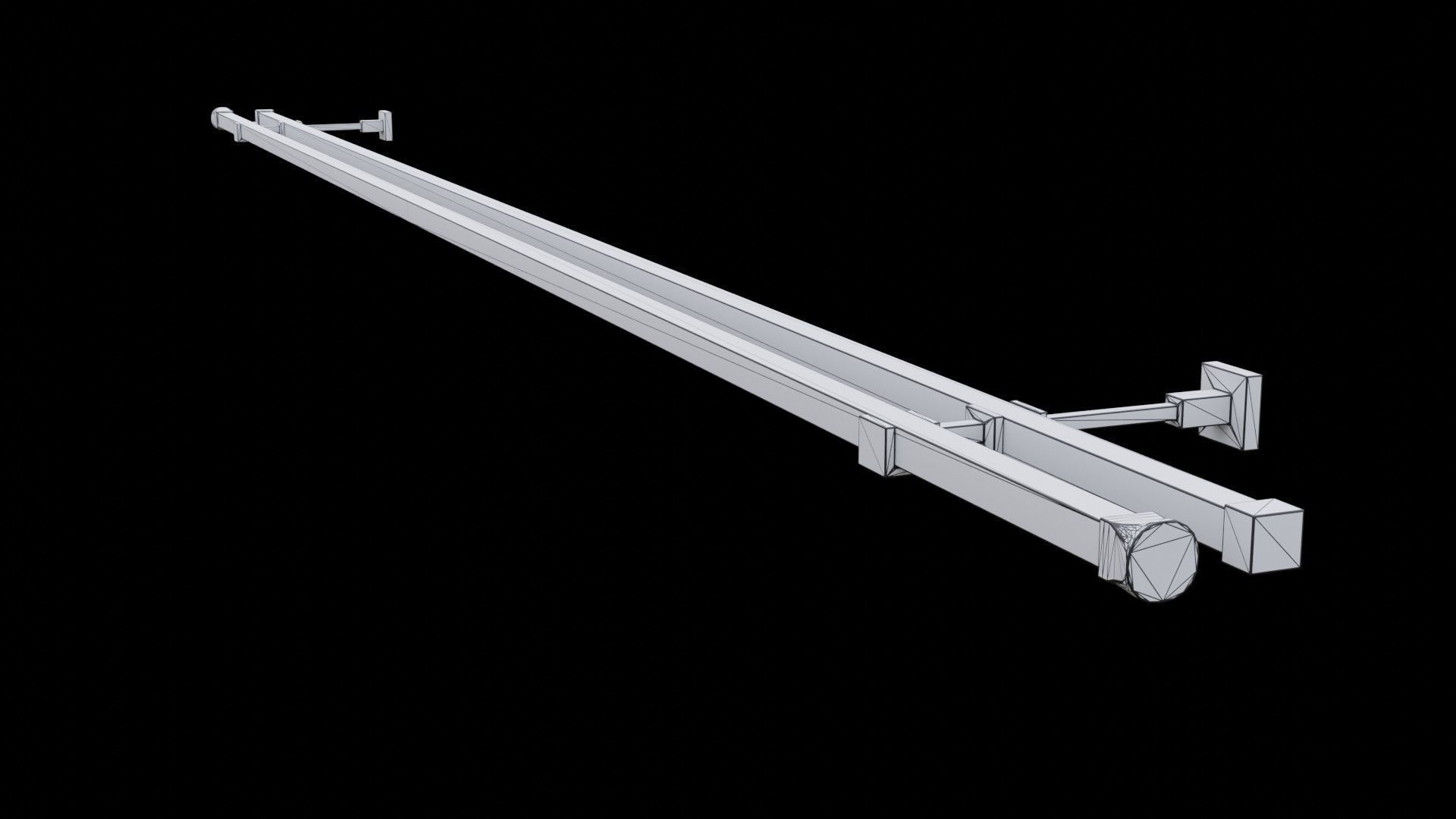 Curtain Rod Collection 3D model_13