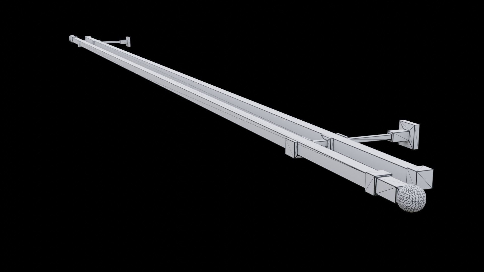 Curtain Rod Collection 3D model_31