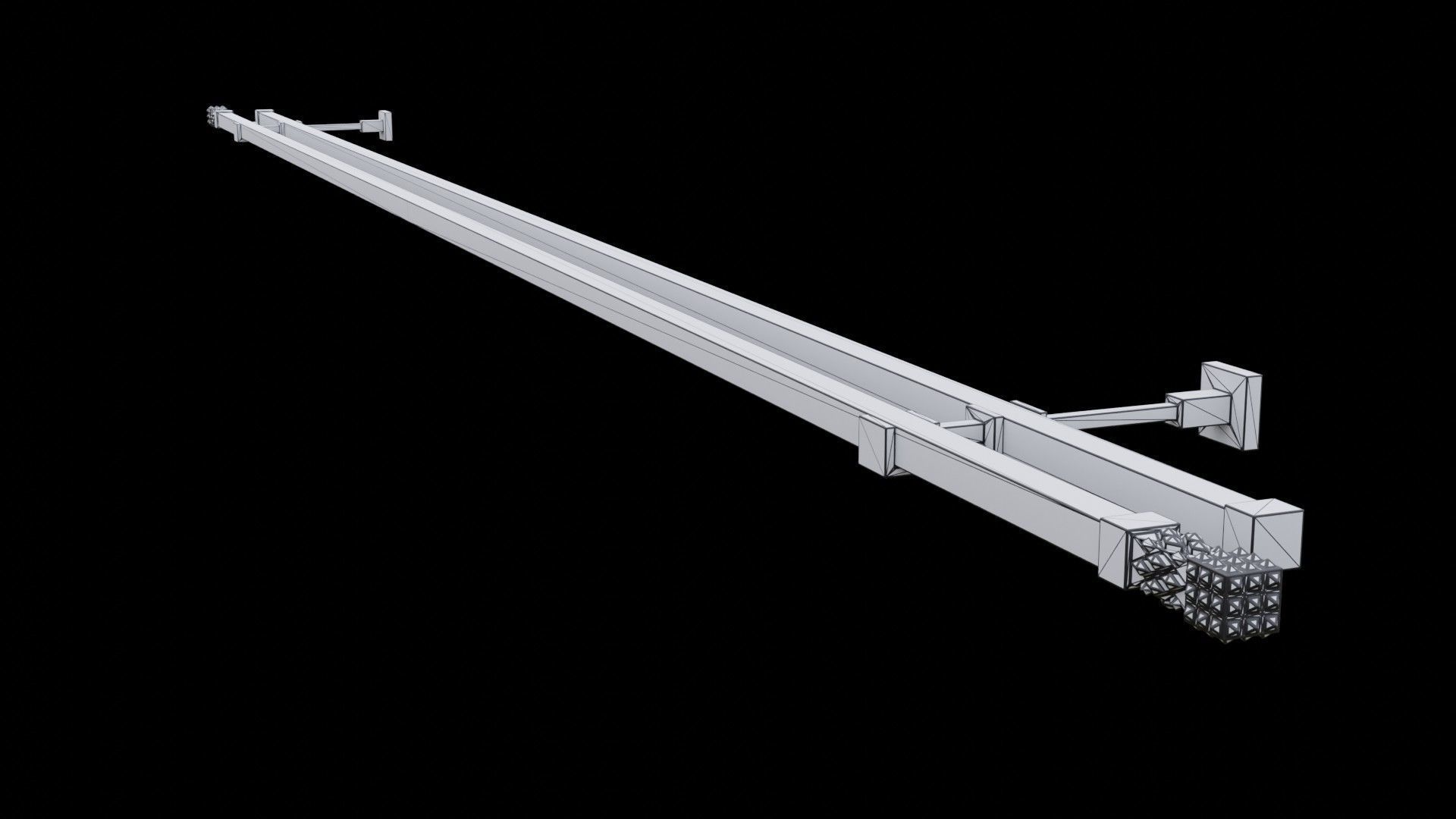 Curtain Rod Collection 3D model_23