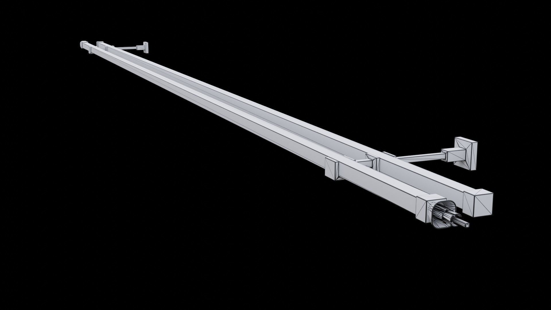 Curtain Rod Collection 3D model_17