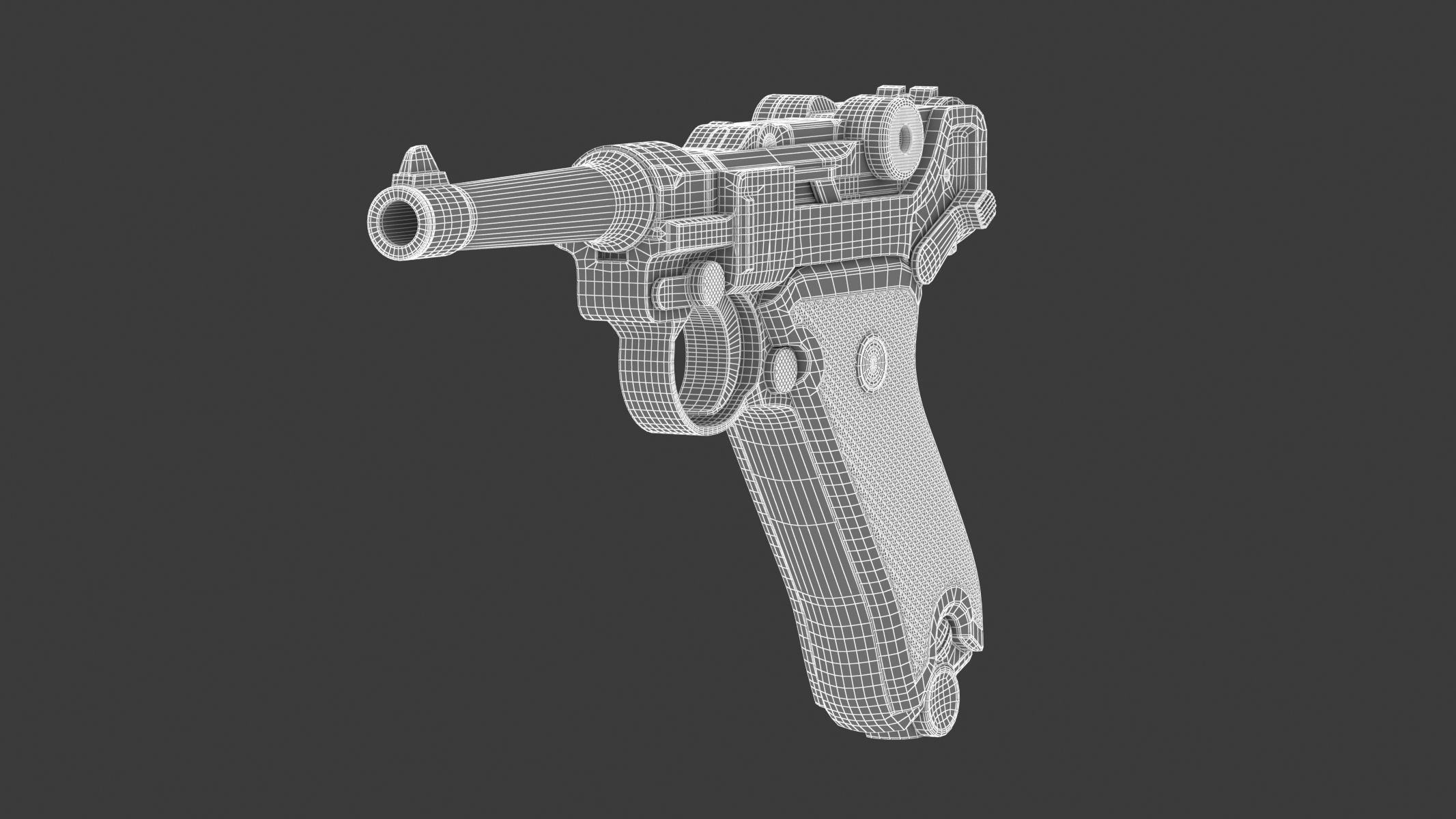 Luger pistol 3D model_18