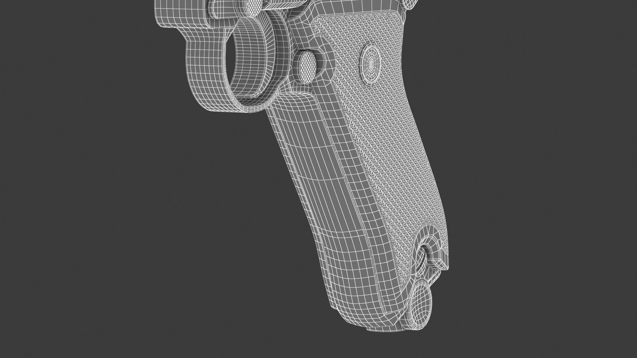 Luger pistol 3D model_23