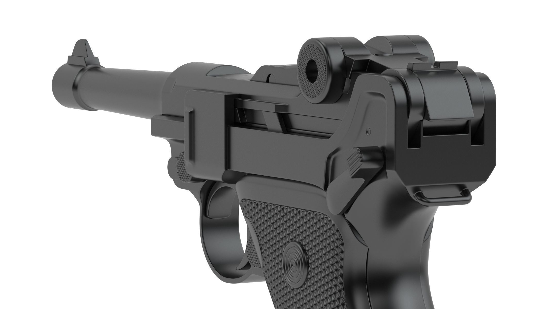 Luger pistol 3D model_6