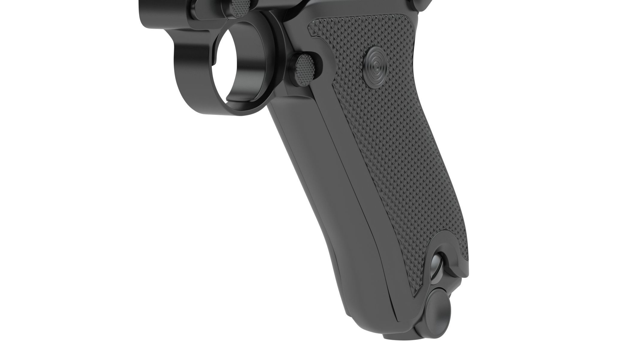 Luger pistol 3D model_8
