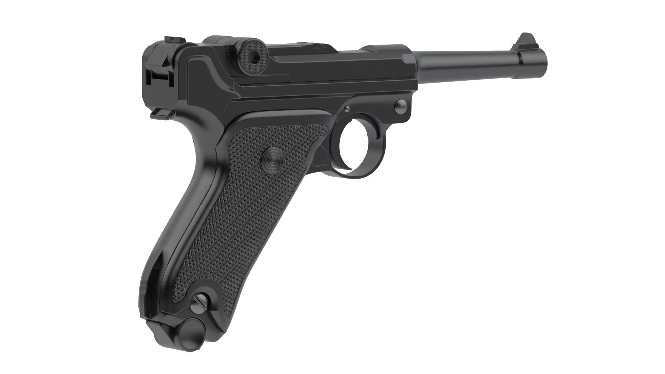 Luger pistol 3D model_0
