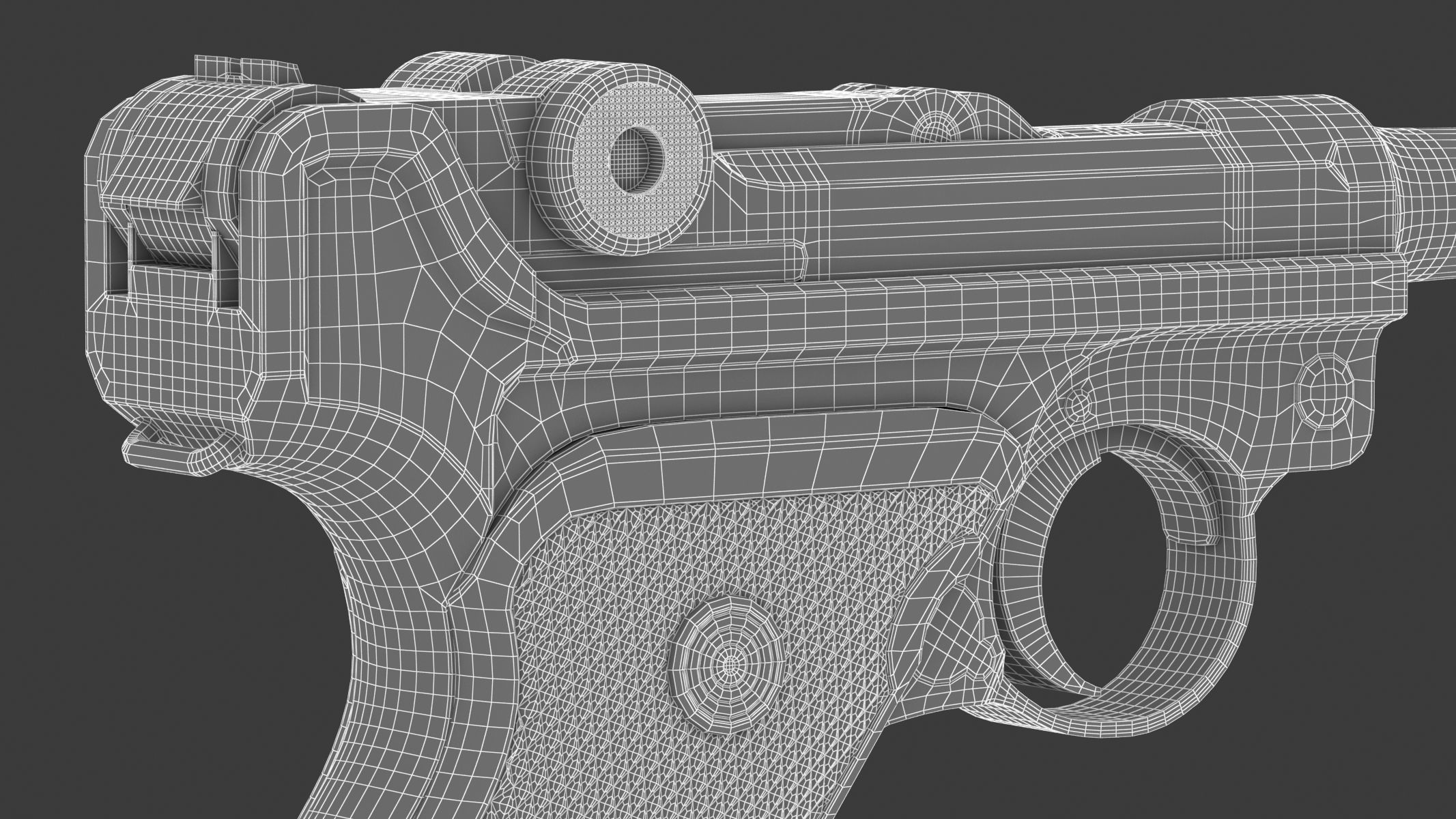 Luger pistol 3D model_20