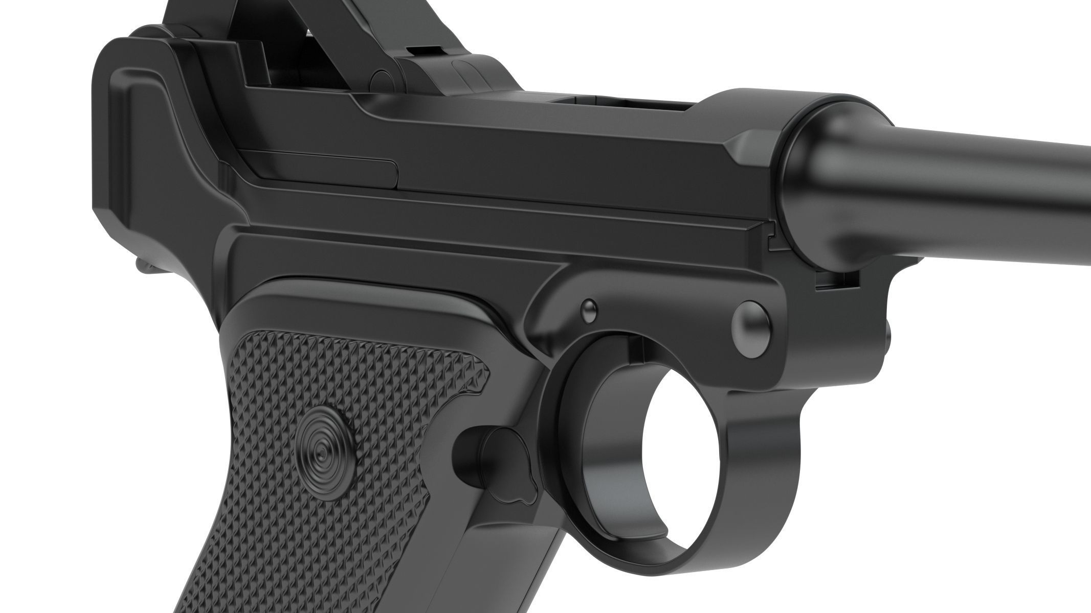 Luger pistol 3D model_9