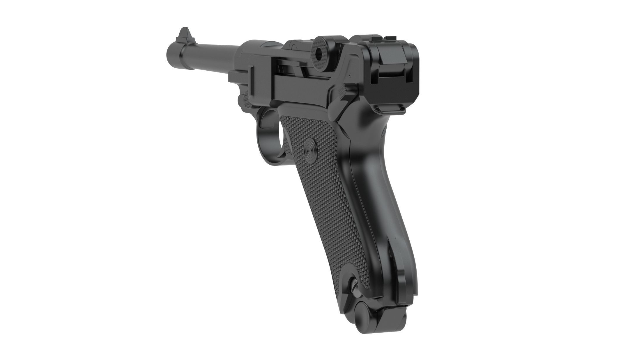 Luger pistol 3D model_1