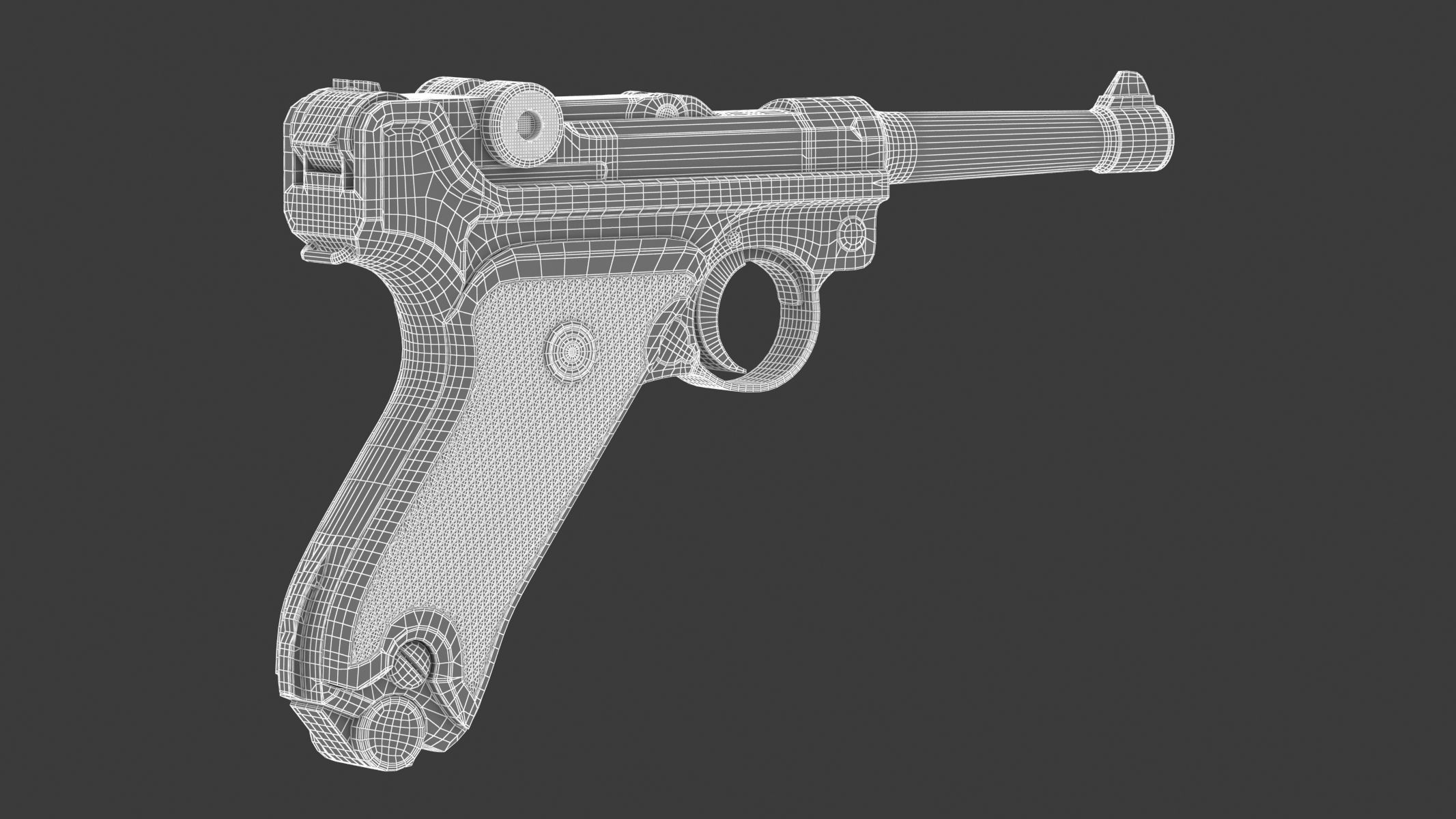 Luger pistol 3D model_15