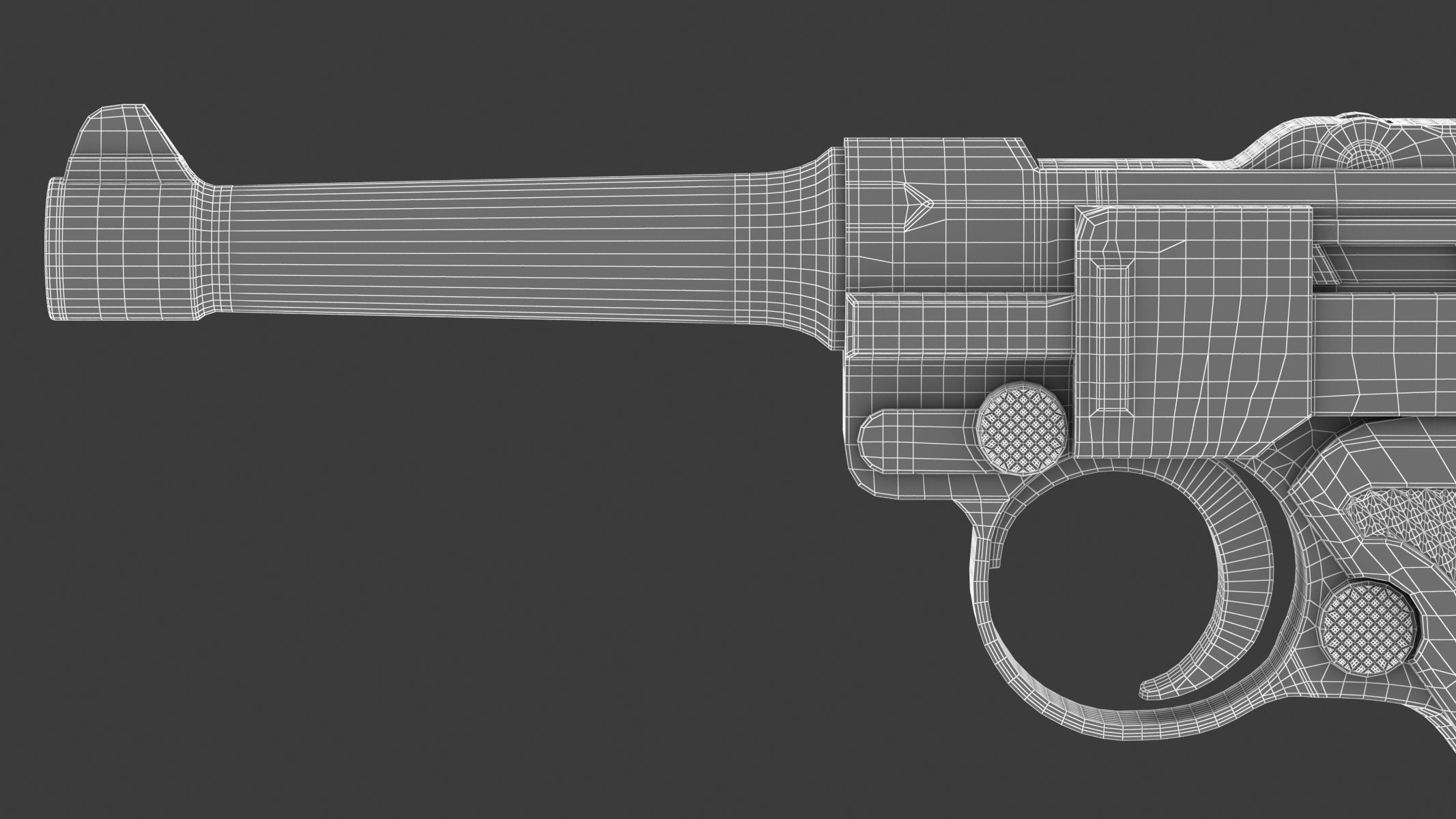 Luger pistol 3D model_22
