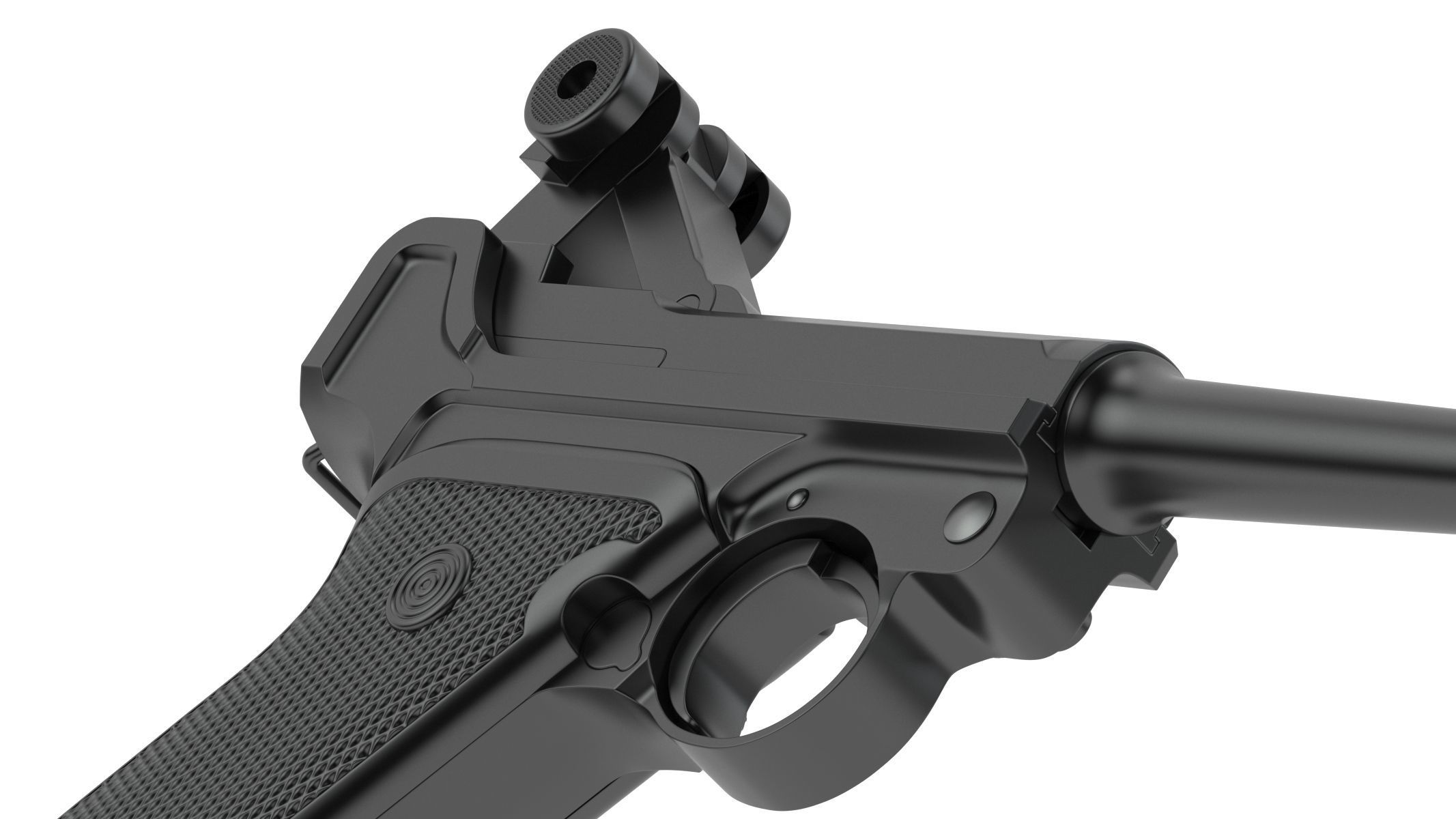 Luger pistol 3D model_13