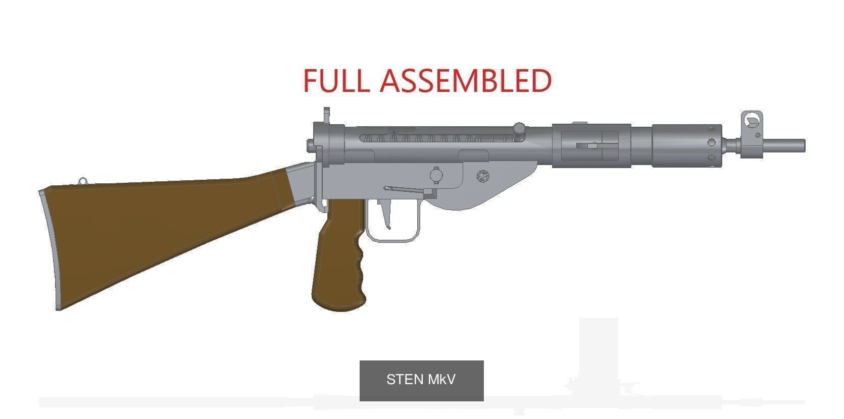STEN collection full assembled luftwaffe grenade launcher _3