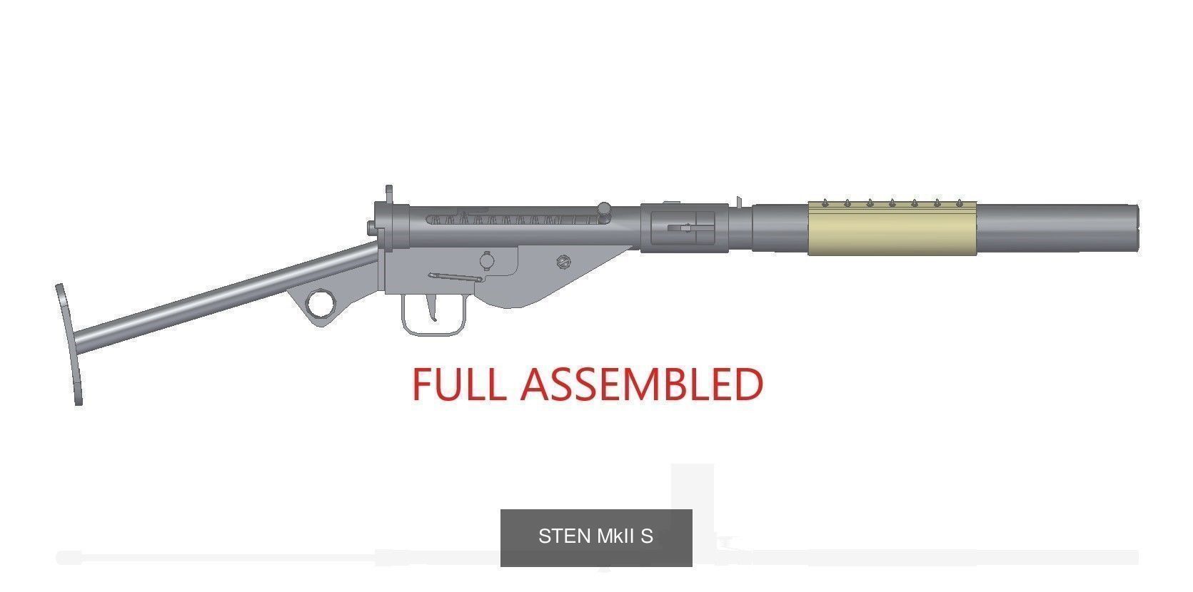 STEN collection full assembled luftwaffe grenade launcher _6