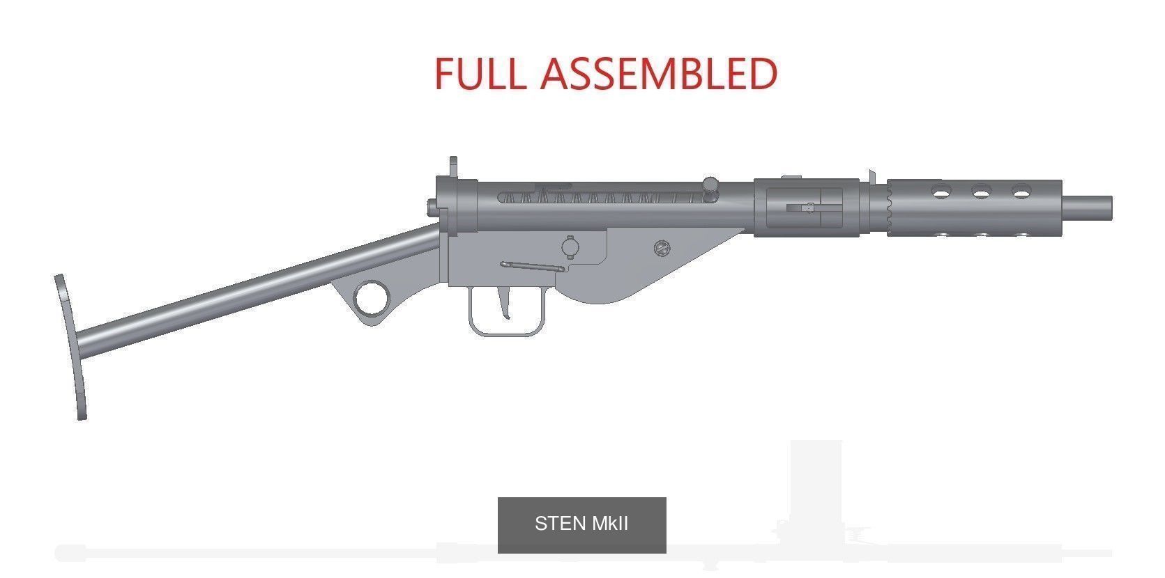 STEN collection full assembled luftwaffe grenade launcher _4
